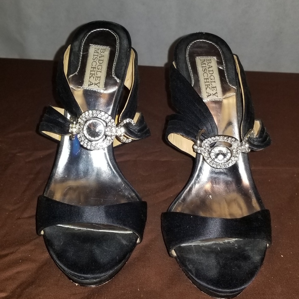 Black Satin Badgley Mischka